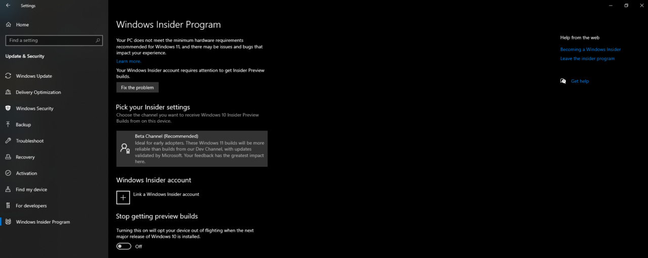 Programma Windows Insider