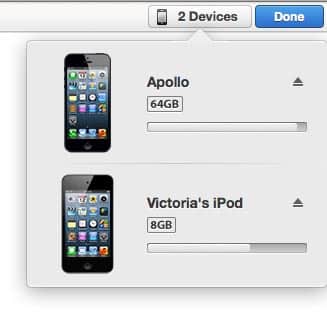 iTunes에서 원치 않는 iOS 기기 제거하기
