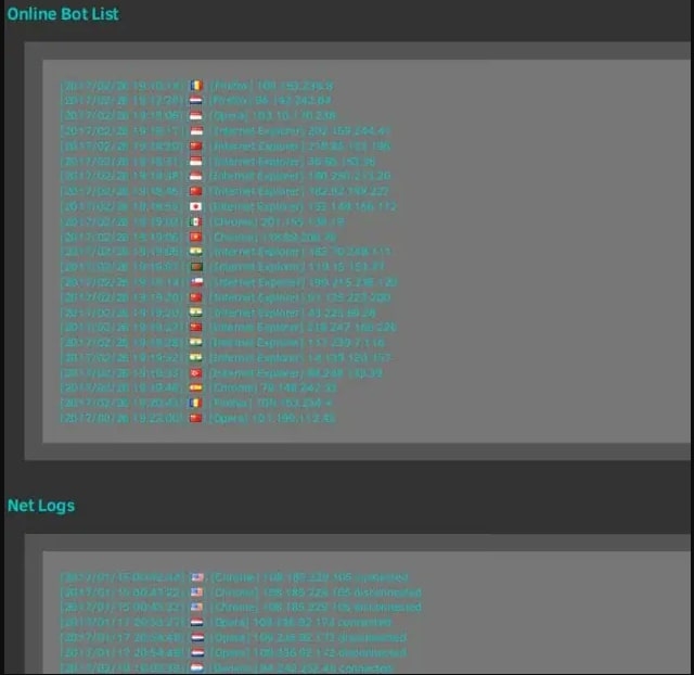 Screenshot del pannello Cloud9 (Zimperium)