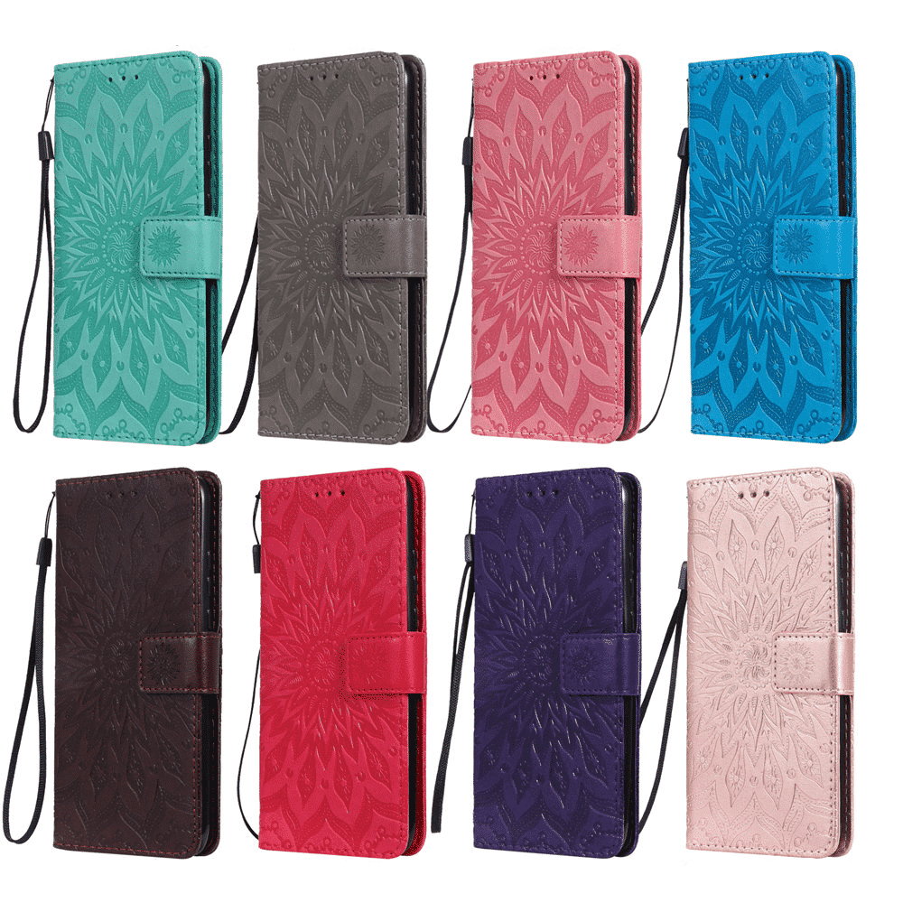 Custodia Flip Portafoglio Fiore di Lusso per iPhone 11, iPhone 11 Pro e iPhone 11 Pro Max